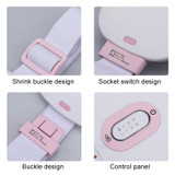 Women Menstrual Cramp Relief Pain Health Care Warm Uterus Belt Heat Moxibustion and Nuan Gongbao Hot Compress(White)