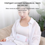 Women Menstrual Cramp Relief Pain Health Care Warm Uterus Belt Heat Moxibustion and Nuan Gongbao Hot Compress(White)