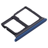 Nano SIM Card Tray + Micro SD Card Tray for LG Stylo 4 / Q Stylus Q710 / LM-Q710CS / LM-Q710MS / LM-Q710ULS / LM-Q710ULM / LM-Q710TS / LM-Q710WA (Blue)