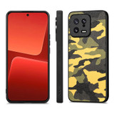 For Xiaomi 13 Camouflage Leather Back Cover Phone Case(Yellow)