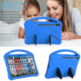 For Samsung Galaxy Tab S8 Ultra EVA Shockproof Tablet Case with Holder(Blue)