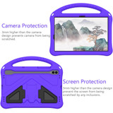 For Samsung Galaxy Tab S7 T870 EVA Shockproof Tablet Case with Holder(Purple)