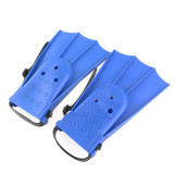 1 Pair Adult Adjustable Fins Swimming Fins Snorkeling Sole, Size:30-35(Blue)