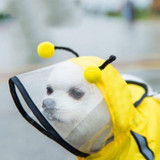 Pet Cartoon Pattern Waterproof All-inclusive Four-leg Raincoat, Size:L(Yellow Bee)