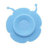 Double-sided Super Suction Cartoon Anti-collision Children Bowl  Sucker(Blue Snail)