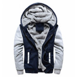 Winter Parka Men Plus Velvet Warm Windproof Coats Large Size Hooded Jackets, Size: 5XL(Red)