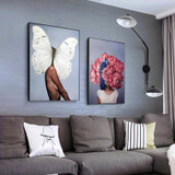 Creative Wall Art Printing Canvas Frameless Home Bedroom Decoration Painting, Size:5070cm(2)