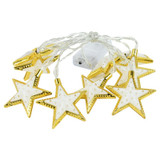 3m 20 Lights USB Model LED Star Moon Light String Eid Al-Adha Decorative Pendant(Star-White)