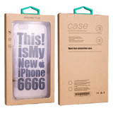 50 PCS Kraft Paper Phone Case Leather Case Packaging Box, Size: L 5.8-6.7 Inch(Blue)