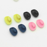 2 Pairs Glasses Accessories Bayonet Plastic Nose Pad Embedded Candy-colored Small Nose Pad Holder(Yellow)
