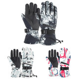 Winter Thermal Ski Gloves Outdoor Waterproof Velvet Gloves Thickening Touch Screen Motorcycle Gloves, Size: M(Red)