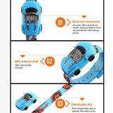 SKMEI 1241 Fashion Cute Cartoon Car Children Digital Watch(Blue)