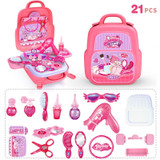 Educational Toys Children Simulation Pretend Play House Toys Kit Backpack(Dressing)