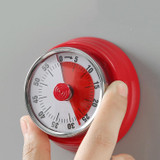 Kitchen Timer Convenient Home Timer Magnetic Alarm Clock(Red)