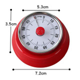 Kitchen Timer Convenient Home Timer Magnetic Alarm Clock(White)