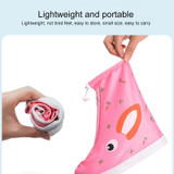 2 Pairs 905-A Children Rainy Day Cartoon Pattern Waterproof Shoe Cover(Pink Whale M)