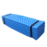 Outdoor Egg Nest Folding Moisture-Proof Pad Thickening Nap Mat Portable Camping Mat(Blue+Black)