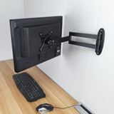 Computer LCD Monitor Wall Mounted Universal Swivel Bracket(Black)