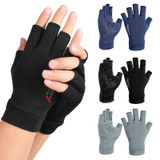 Sports Riding High Elasticity Fishing Protective Gloves, Size: One Size(Black Half Finger)