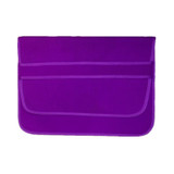 10 Inch Neoprene Laptop Lining Bag Horizontal Section Flap Clutch Bag(Purple)