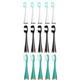 Electric Dental Scaler Accessories Replacement Head, Color: 5pcs Toothbrush Head Black