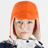 Winter Warm Windproof Hat Outdoor Protection Ears Thick Soft Eaves Duck Tongue Hat(Orange Red)