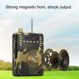 48W Wireless Bluetooth Voice Amplifier with Remote Control Supports USB/TF Card Playback US Plug(Camouflage)