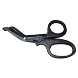 B-011 Outdoor Portable First Aid Canvas Elbow Scissors with Fine Teeth(Black)
