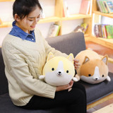 30-60cm Cute Corgi Dog Plush Toy Lovely Christmas Gift for Kids Stuffed Soft Animal Cartoon Pillow Valentine Present, Height:50CM(YELLOW)