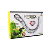 Tricky Funny Toy Infrared Remote Control Scary Creepy Snake, Size: 38*3.5cm(White)