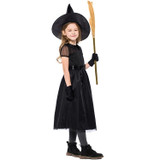 Black Gauze Little Witch Costume, Halloween Cosplay Witch Costume (Color:Black Size:M)