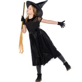 Black Gauze Little Witch Costume, Halloween Cosplay Witch Costume (Color:Black Size:M)