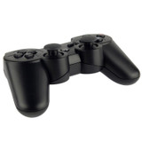 Double Shock III Wireless Controller, Manette Sans Fil Double Shock III for Sony PS3, Has Vibration Action(with logo)(Black)