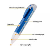 Pen Non-contact AC Voltage Alert Detector 90V-1000V (Blue)