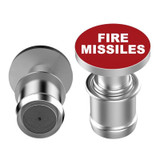 2 PCS 12V Car / Motorcycle FIRE MISSILE Letter Metal Cigarette Lighter Cigarette Butt