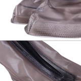 Fashion PVC Non-slip Waterproof Thick-soled Shoe Cover Size: XL(White)