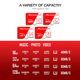 MICRODATA 32GB High Speed U1 Red and White TF(Micro SD) Memory Card