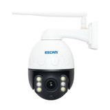 ESCAM Q5068 H.265 5MP Pan / Tilt / 4X Zoom WiFi Waterproof IP Camera, Support ONVIF Two Way Talk & Night Vision, US Plug
