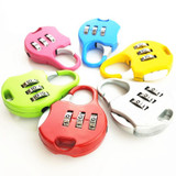 2 PCS Mini Password Small Padlock Luggage Lock Digital Password Lock(Silver)