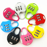 2 PCS Mini Password Small Padlock Luggage Lock Digital Password Lock(Silver)