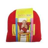 Baby Portable Seat Kids Chair Travel Foldable Washable Infant Dining Seat Cover Safety Belt(Red)