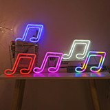 Musical Note Neon Light Modeling Lighting Room Decoration Lights(Blue Light)