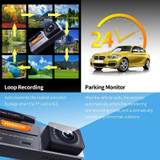 FISANG 2K HD Night Vision Car WIFI Car Driving Recorder, Style: Dual Recording 2K+720P