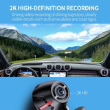 FISANG 2K HD Night Vision Car WIFI Car Driving Recorder, Model: Double Record
