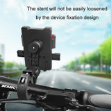 Anti-shake Automatic Locking Motorcycle Navigation Mobile Phone Holder, Random Color Delivery(J3 Car handlebar)