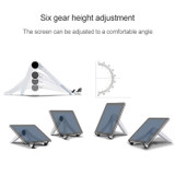 Tablet PC Laptop Desktop Bracket Cooling Triangle Bracket(White)