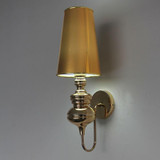 Simple Modern Study Living Room Bedroom Bedside Lamp Fashion Creative Corridor Aisle Foyer Wall Lamp, Size:S(Gold)