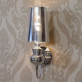 Simple Modern Study Living Room Bedroom Bedside Lamp Fashion Creative Corridor Aisle Foyer Wall Lamp, Size:S(Silver)