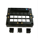 40A Car New Energy Multi-Way Fuse Relay Box Fuse Holder with 15pcs Fuse Blades, Style:4 Pin