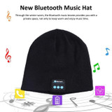 Bluetooth 5.0 Wireless Call Music Warm Knitted Hat (Grey White)